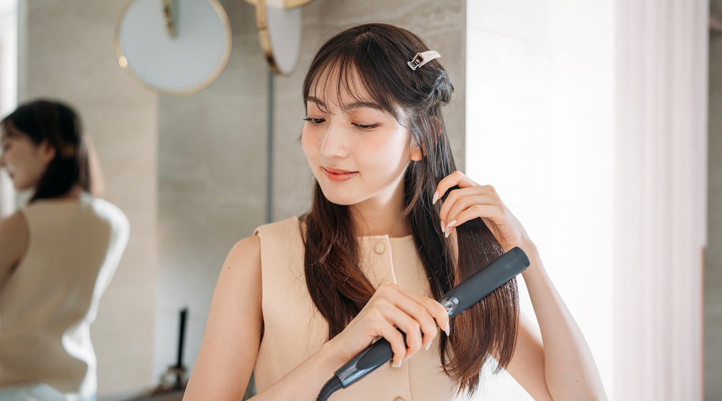 猫っ毛のヘアセット方法