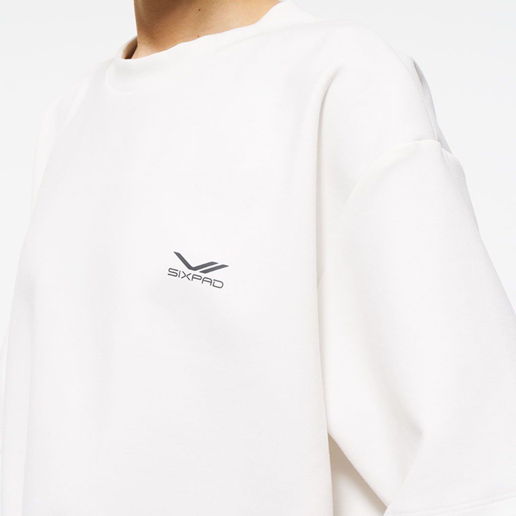 シックスパッド リカバリーウェア オーバーサイズTシャツ ホワイト S