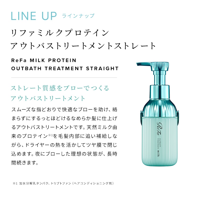 リファミルクプロテインアウトバストリートメントストレート100g