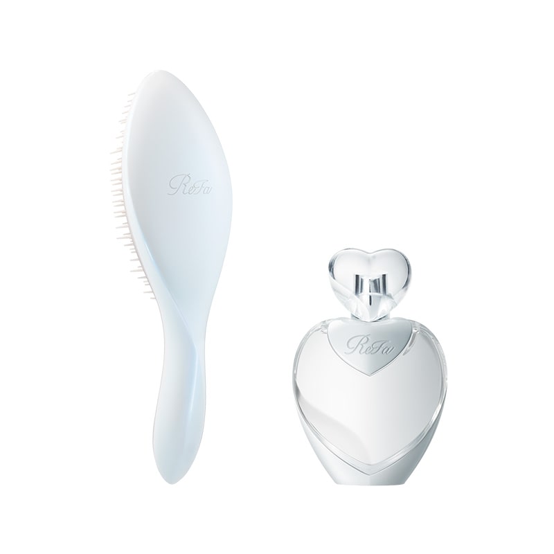 リファエールブラシ（パールホワイト） & リファハートヘアフレグランス 30mL ホワイト