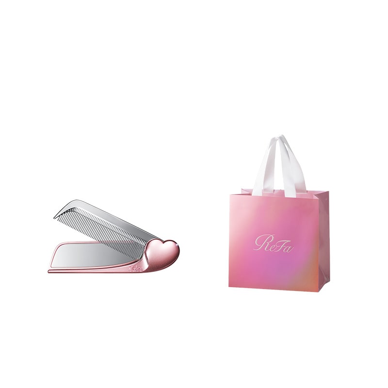 【Club Aira VIP/GOLD会員 先行販売】リファアイラミラーコーム(エムピンク) & ReFa ショッパー ノーマルS(エムピンク)