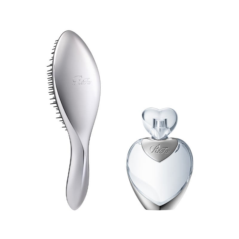 リファエールブラシ(シルバー) & リファハートヘアフレグランス 30mL シルバー