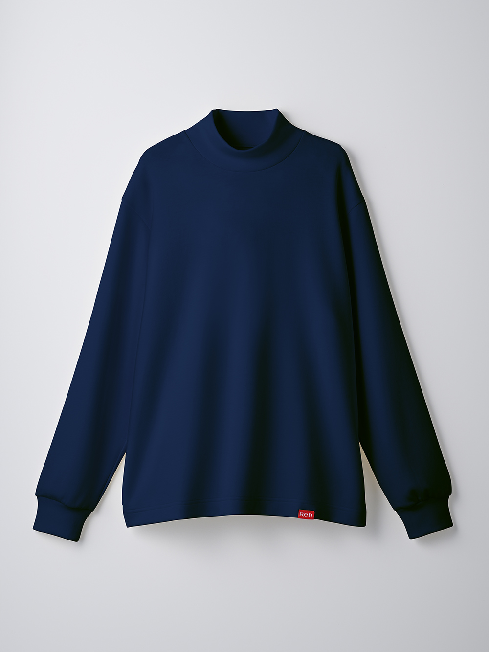 ReD バイタルテック ダンボールニット モックネック長袖 ネイビー M ネイビー M