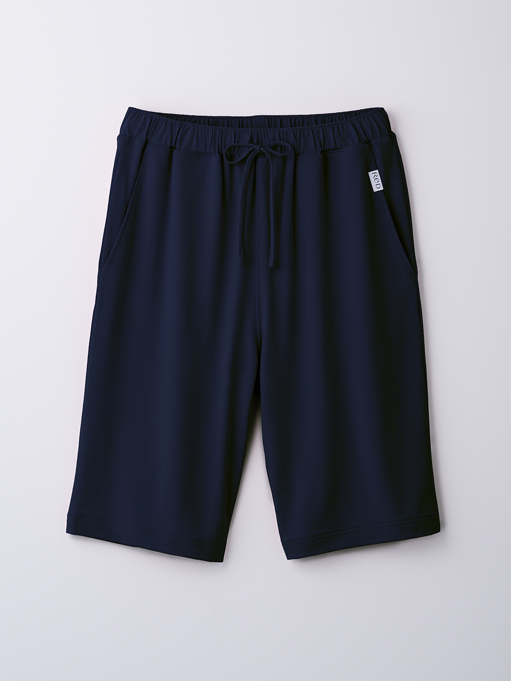 ReD ぐっすりパジャマ ベーシック 前開き半袖&ハーフパンツ上下セット ネイビー L ネイビー L