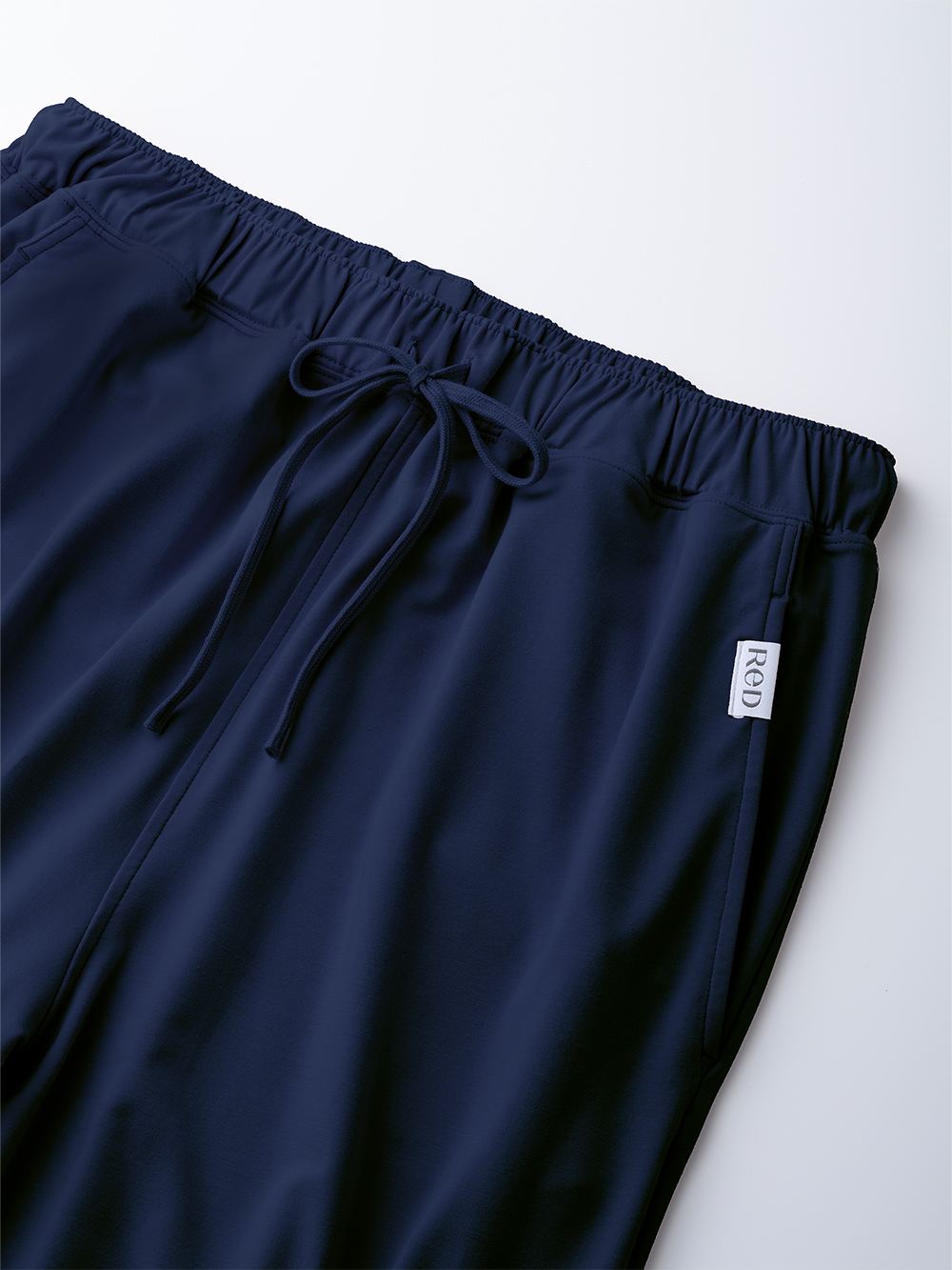 ReD ぐっすりパジャマ ベーシック 前開き半袖&ハーフパンツ上下セット ネイビー L ネイビー L