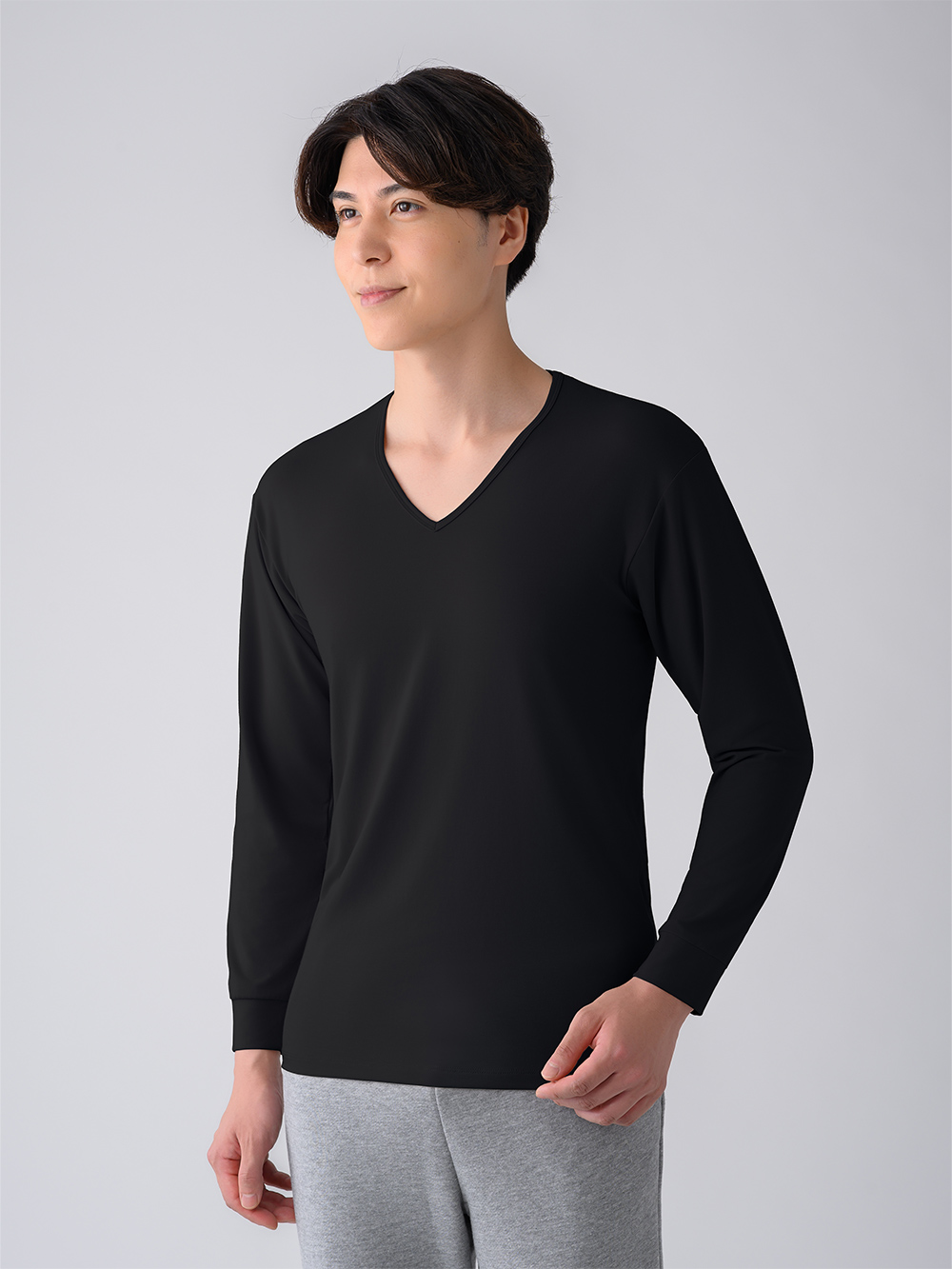 ReD バイタルテック Vネックインナー長袖 ブラック 3L ブラック 3L
