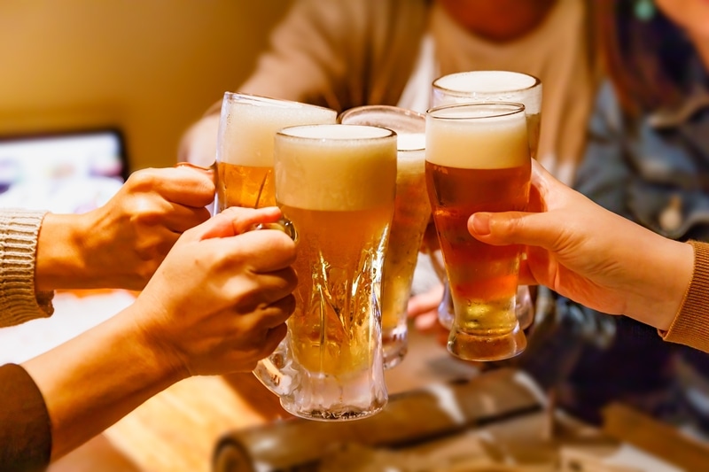 アルコールを控える